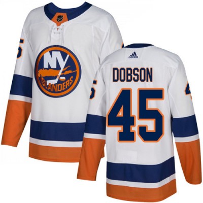 Adidas New York Islanders #45 Noah Dobson White Road Authentic Stitched NHL Jersey